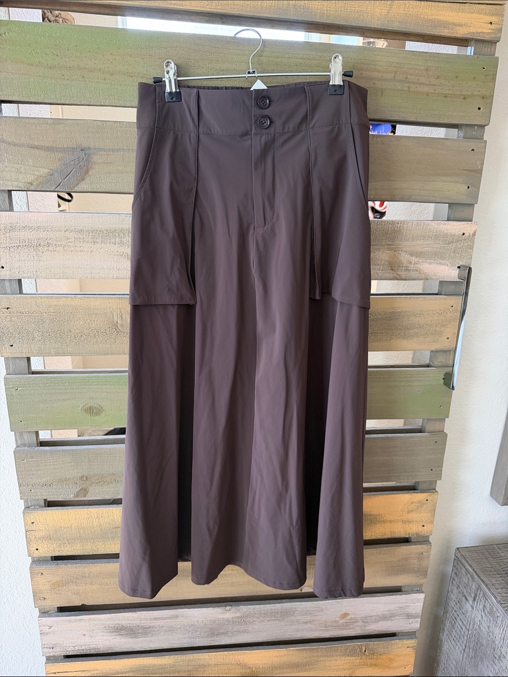 NWT, Ruti Utility Skirt in Coffee in size S
